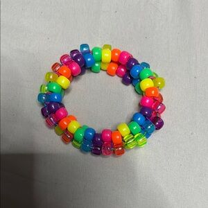 Rainbow Kandi cuff handmade